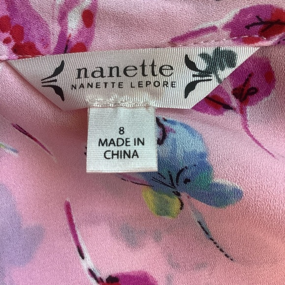 Nanette Lepore Floral Belted MIDI Shirt Dress | Size 8 - Picture 12 of 12